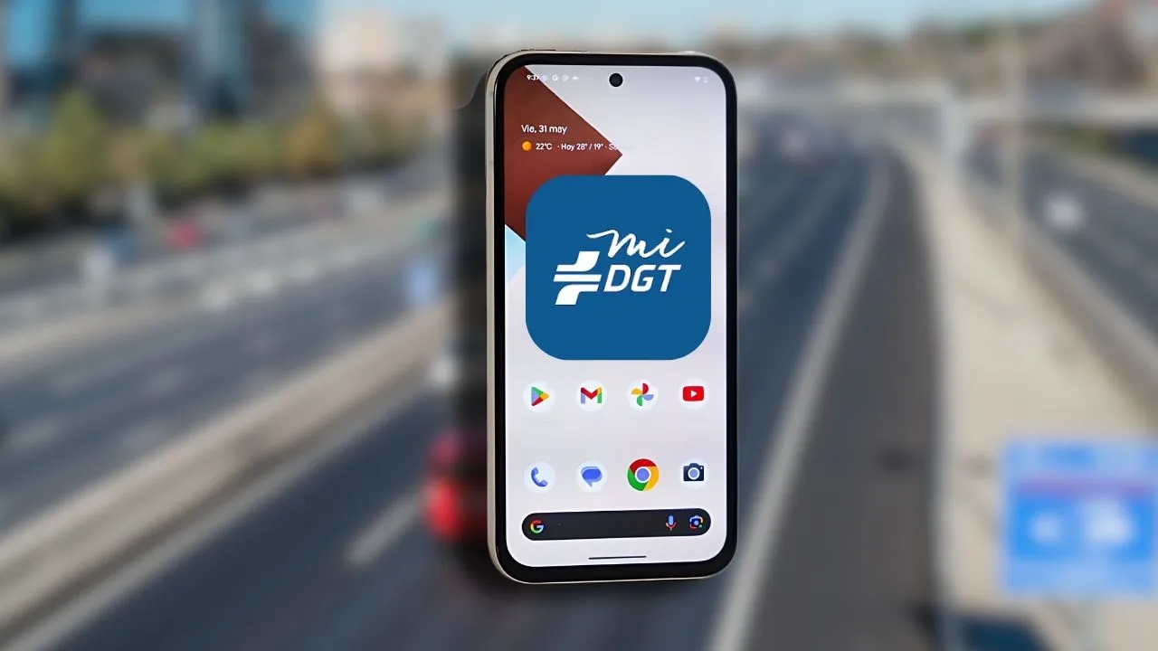 Comment résoudre les problèmes avec l'application miDGT 2 Destacada MiDGT Móvil por encima de carretera