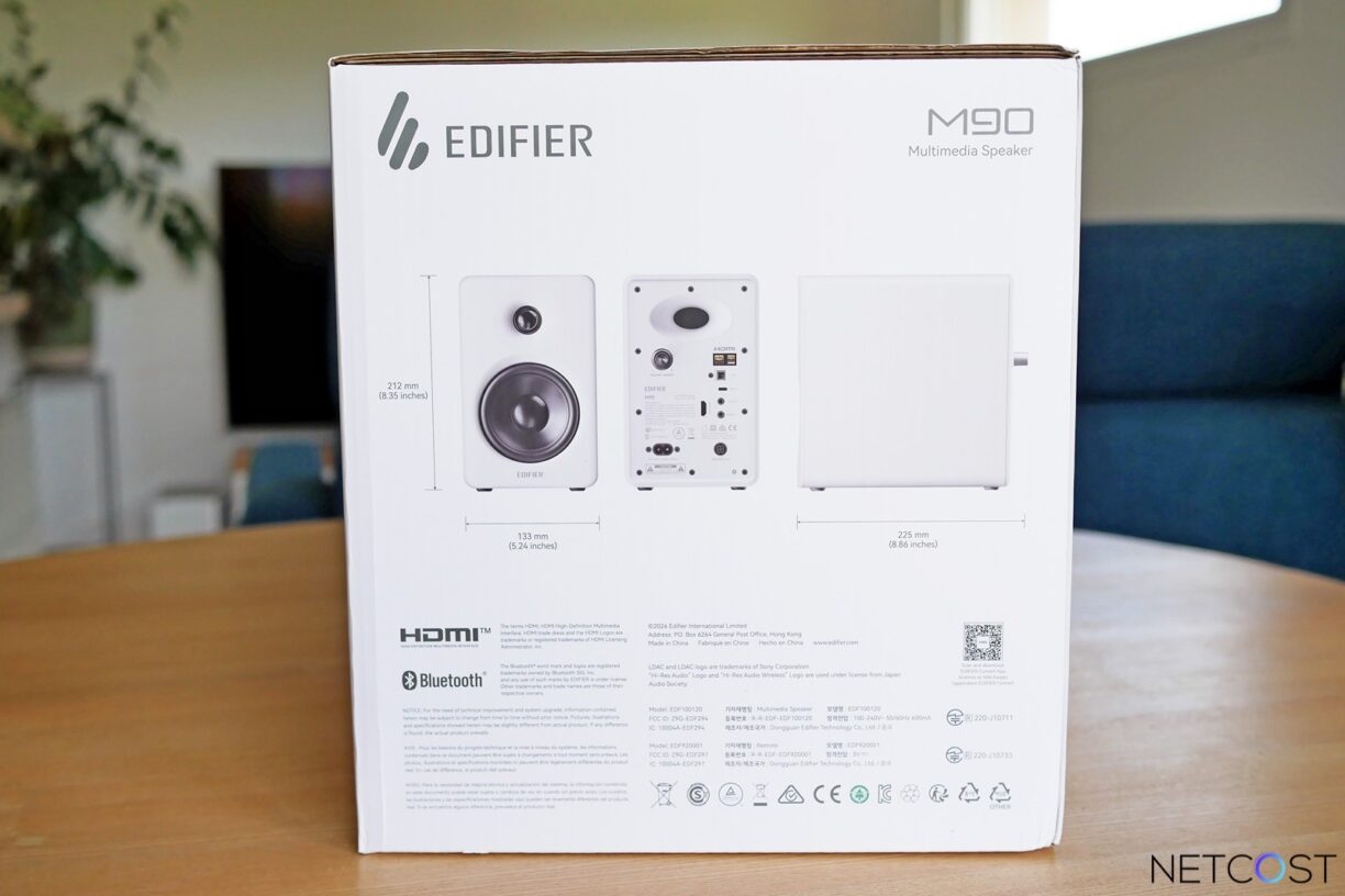 TEST Edifier M90 : Les enceintes compactes suréquipées pour PC, TV et smartphone 5 Edifier M90 Test Review Enceinte Netcost (1)
