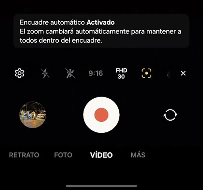 Le bouton caché des téléphones Samsung pour enregistrer des vidéos professionnelles sans assistance 2 Encadrement Automatique sur mobiles Samsung