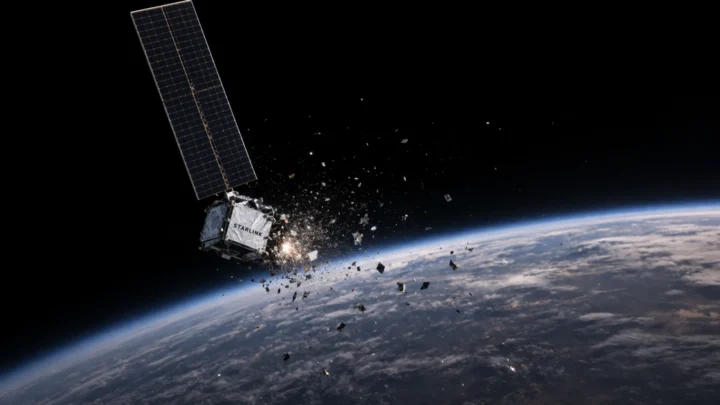 Le satellite Starlink se désintègre et disperse ses débris dans l'espace 2 Le satellite Starlink se desintegre et disperse ses debris dans.webp