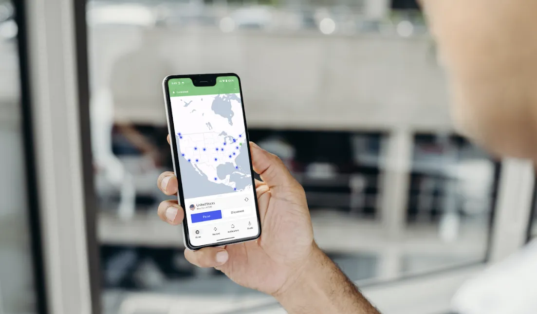 App de NordVPN.