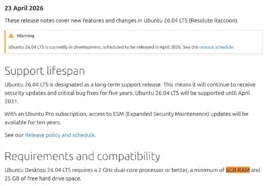 Ubuntu exige désormais plus de RAM que Windows 11