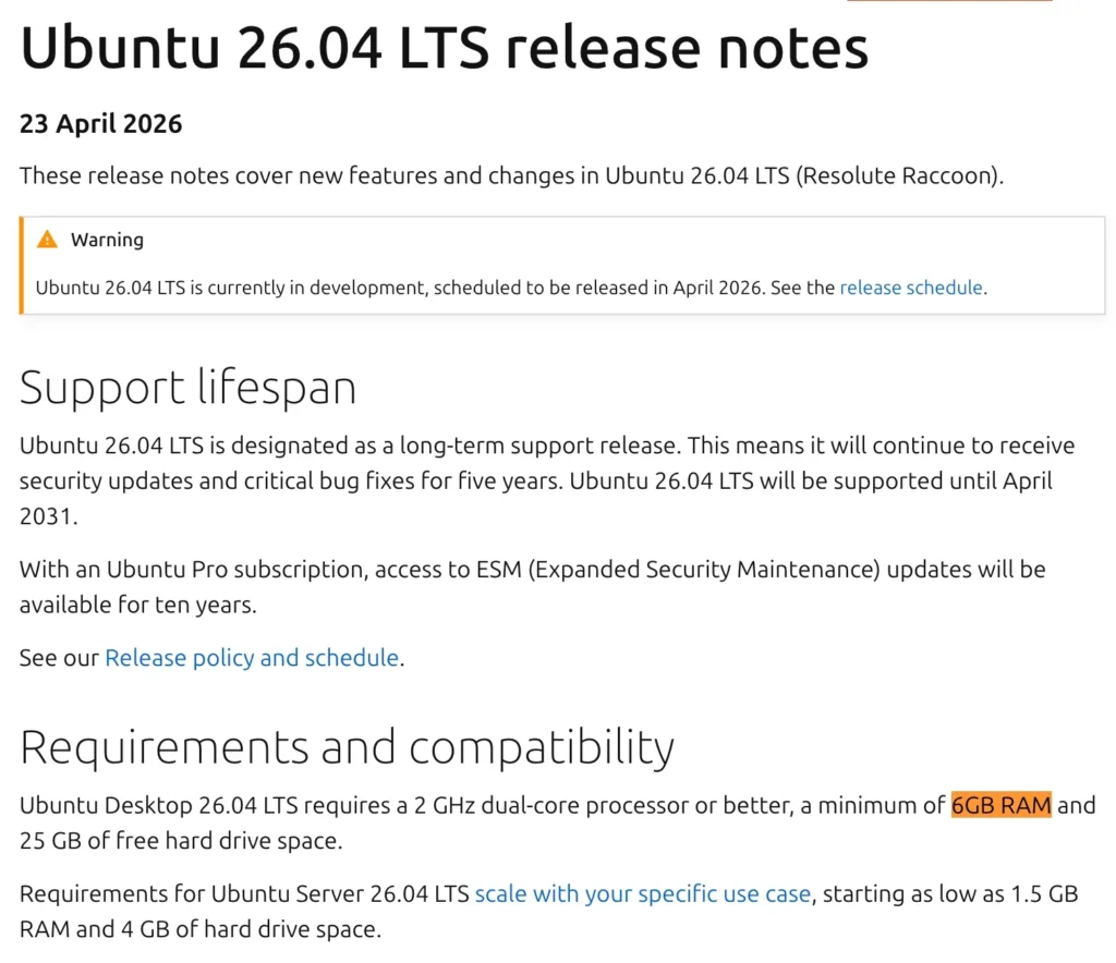Ubuntu exige désormais plus de RAM que Windows 11 2 Ubuntu RAM Windows 11