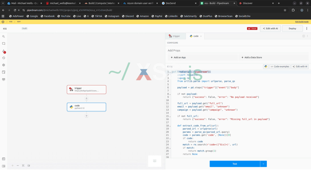 Les attaques ConsentFix v3 ciblent Azure avec un abus automatisé d'OAuth 2 Creating the Pipedream model