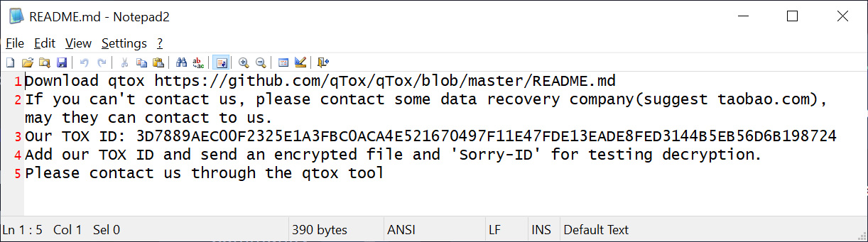 Faille critique de cPanel massivement exploitée dans les attaques de rançongiciel « Sorry » 4 Sorry ransomware ransom note
