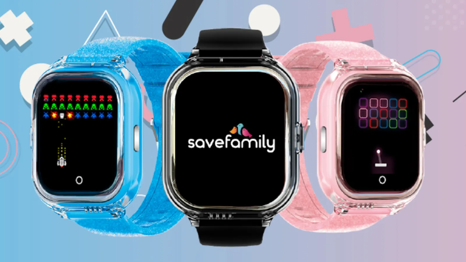 Montres intelligentes avec appels vidéo : idéales pour les enfants et les personnes âgées 4 Reloj inteligente SaveFamily en diferentes colores