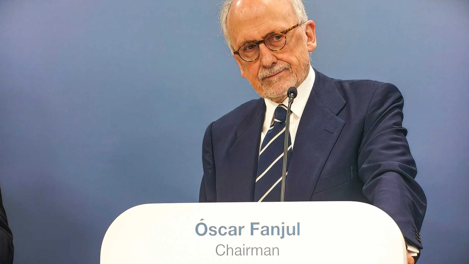 Óscar Fanjul à l'assemblée générale des actionnaires de Cellnex / Photo de Miguel Ángel Muñoz