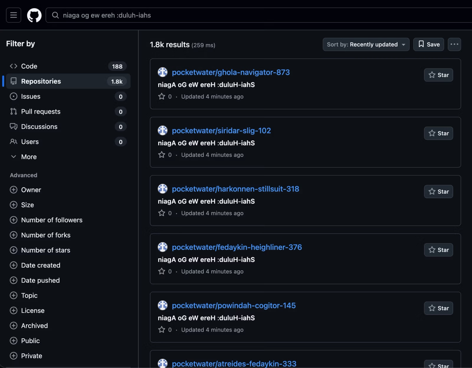 Une nouvelle vague de malware Shai-Hulud infecte 600 packages npm 2 Dépôts GitHub générés par Shai-Hulud