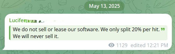 Décryptage d'un 'crypto drainer' Comment repérer ce pirate avant qu'il ne vide votre portefeuille 4 Capture d'écran du canal Telegram de Lucifer Drainer