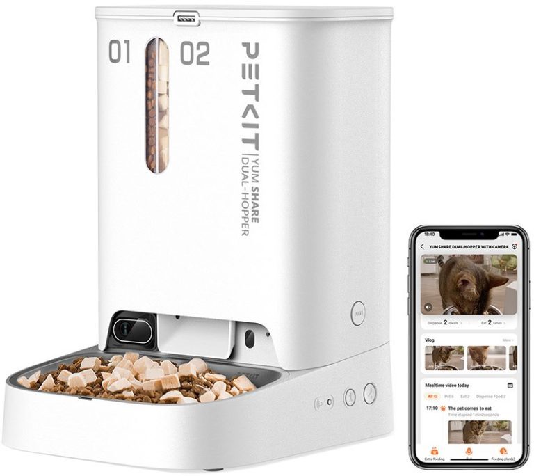 Un quotidien futé avec son chat : des accessoires intelligents pour des soins simplifiés 5 Une commande via smartphone est aussi disponible. (Photo : Petkit)