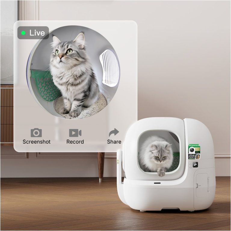 Un quotidien futé avec son chat : des accessoires intelligents pour des soins simplifiés 7 Une caméra intégrée est présente. (Photo : Petkit)