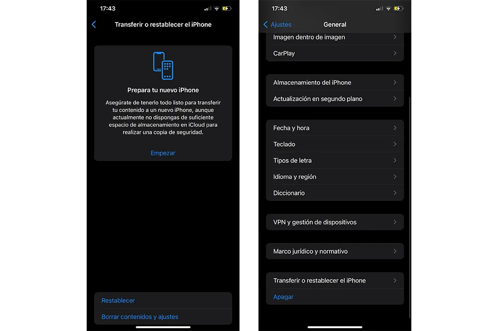 Pourquoi les captures d'écran sont bloquées sur mon téléphone 6 Réétablir un iPhone