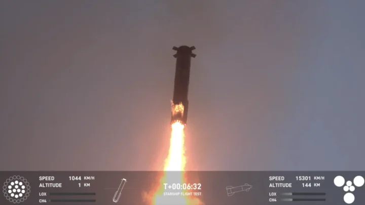 Vol Starship 12 : SpaceX persévère sans résoudre l'un des principaux obstacles à son arrivée sur la Lune 3 Illustration du Super Heavy