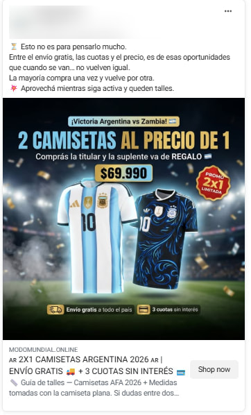 Le FBI alerte sur des faux sites FIFA qui escroquent les fans lors de la Coupe du Monde 3 Publicité pour de faux produits dérivés
