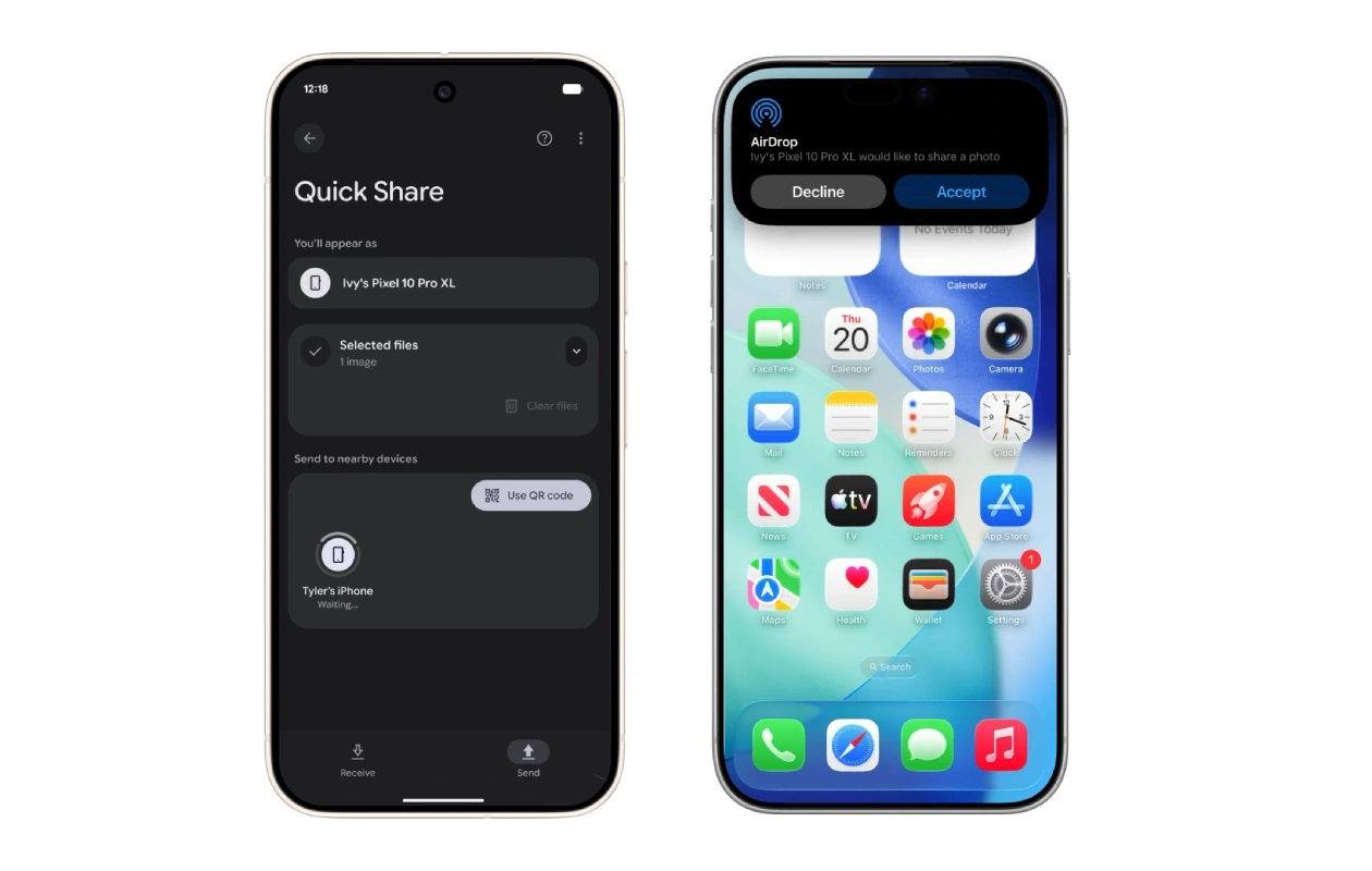 Ces appareils Android pourraient bientôt être compatibles avec AirDrop