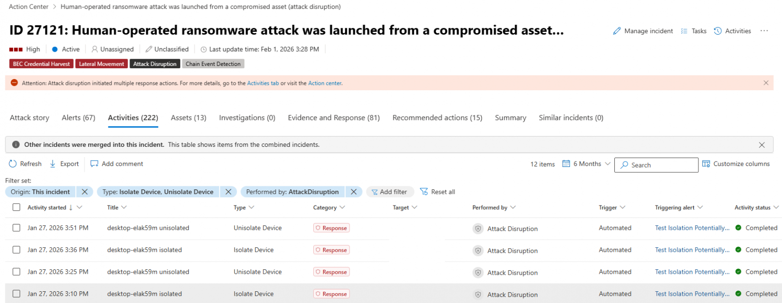 Microsoft Defender peut désormais isoler automatiquement les points de terminaison compromis 2 Isolation automatique d'appareil par Defender pour les terminaux