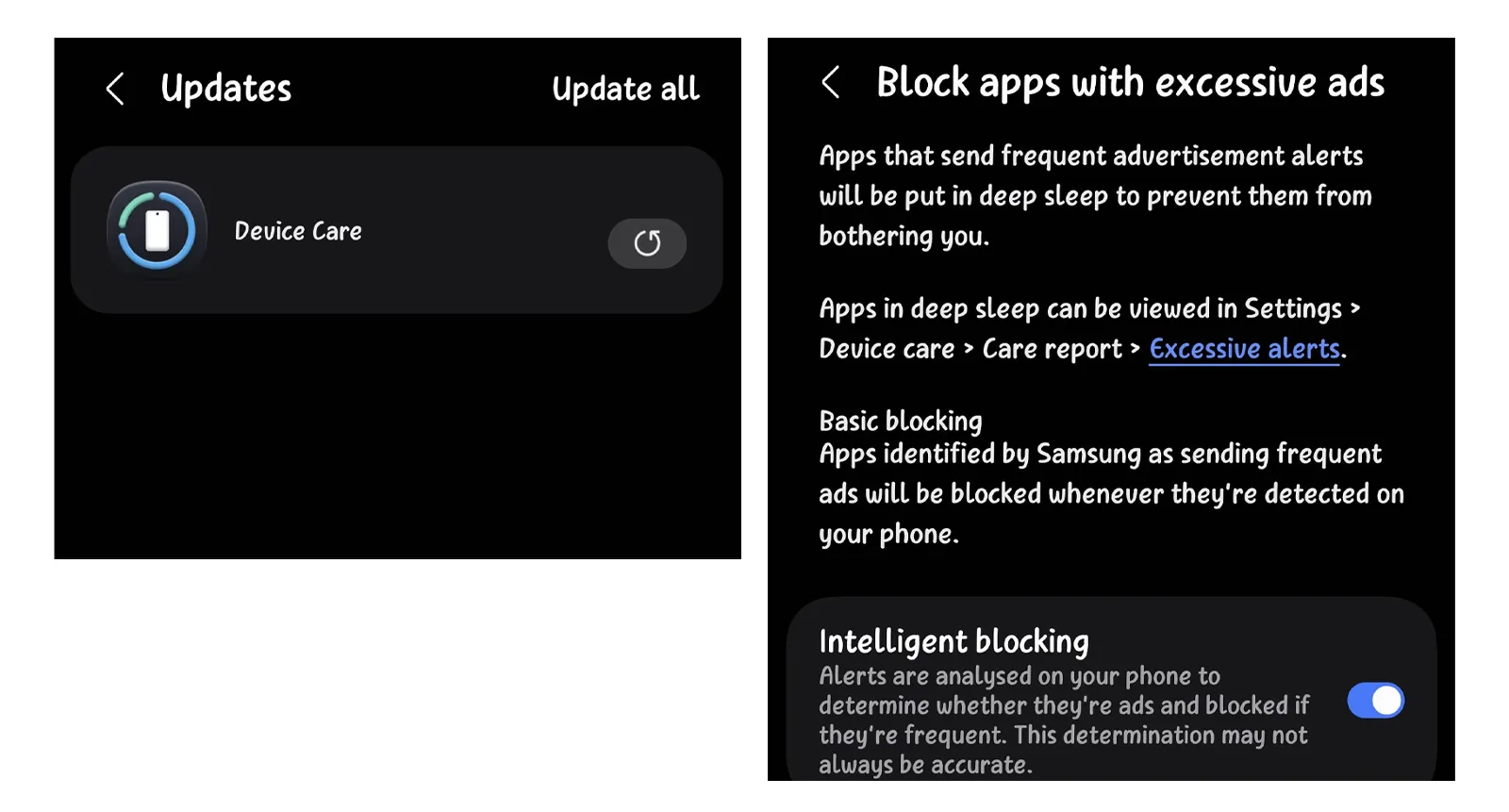 Samsung lance enfin une astuce définitive dans One UI 8.5 contre les « apps lourdes » 2 Blocage intelligent des notifications sur Samsung
