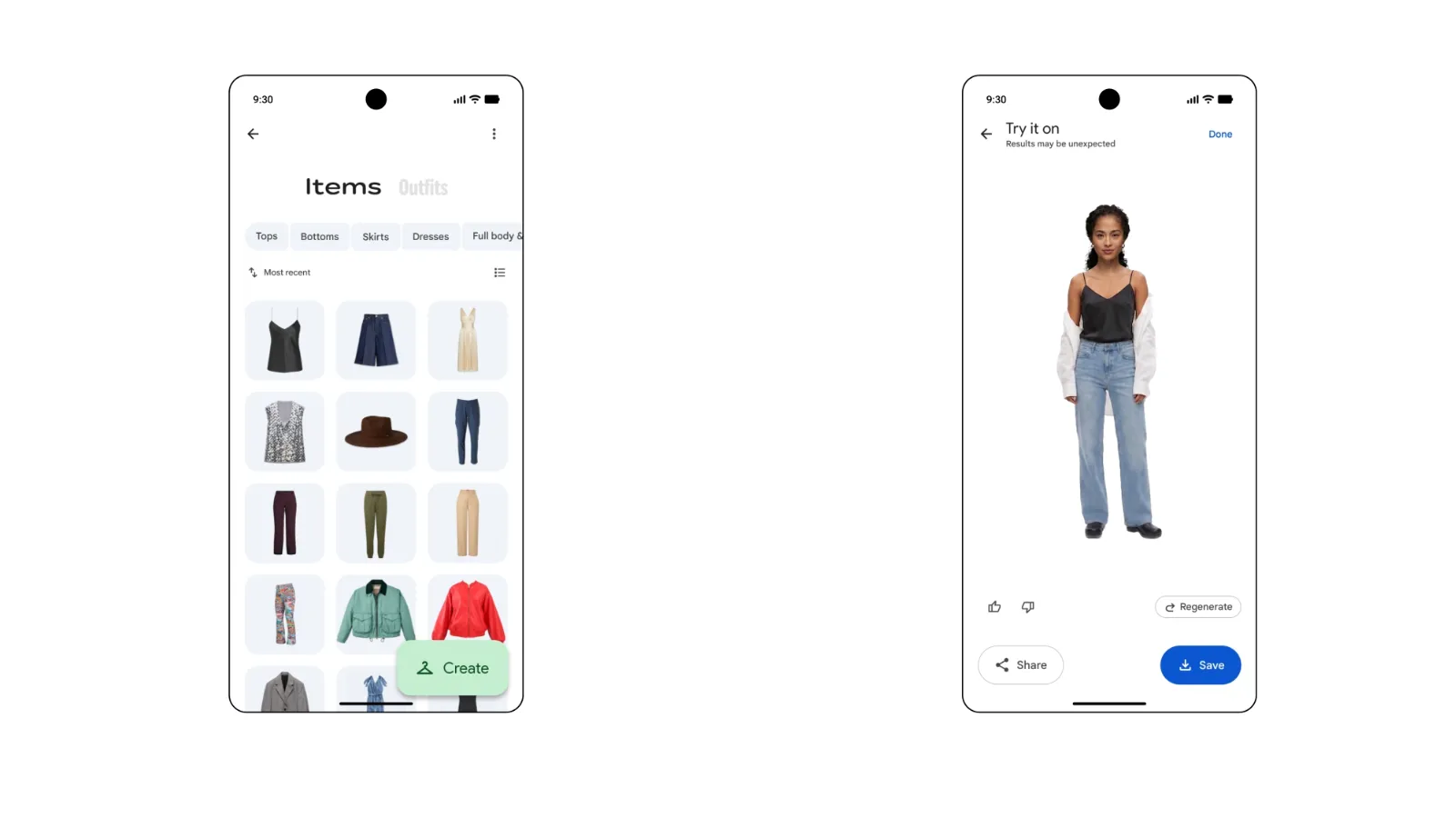 Dressing numérique de Google Photos