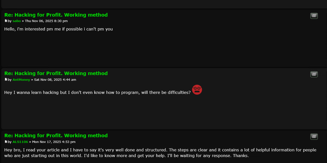 messages du forum