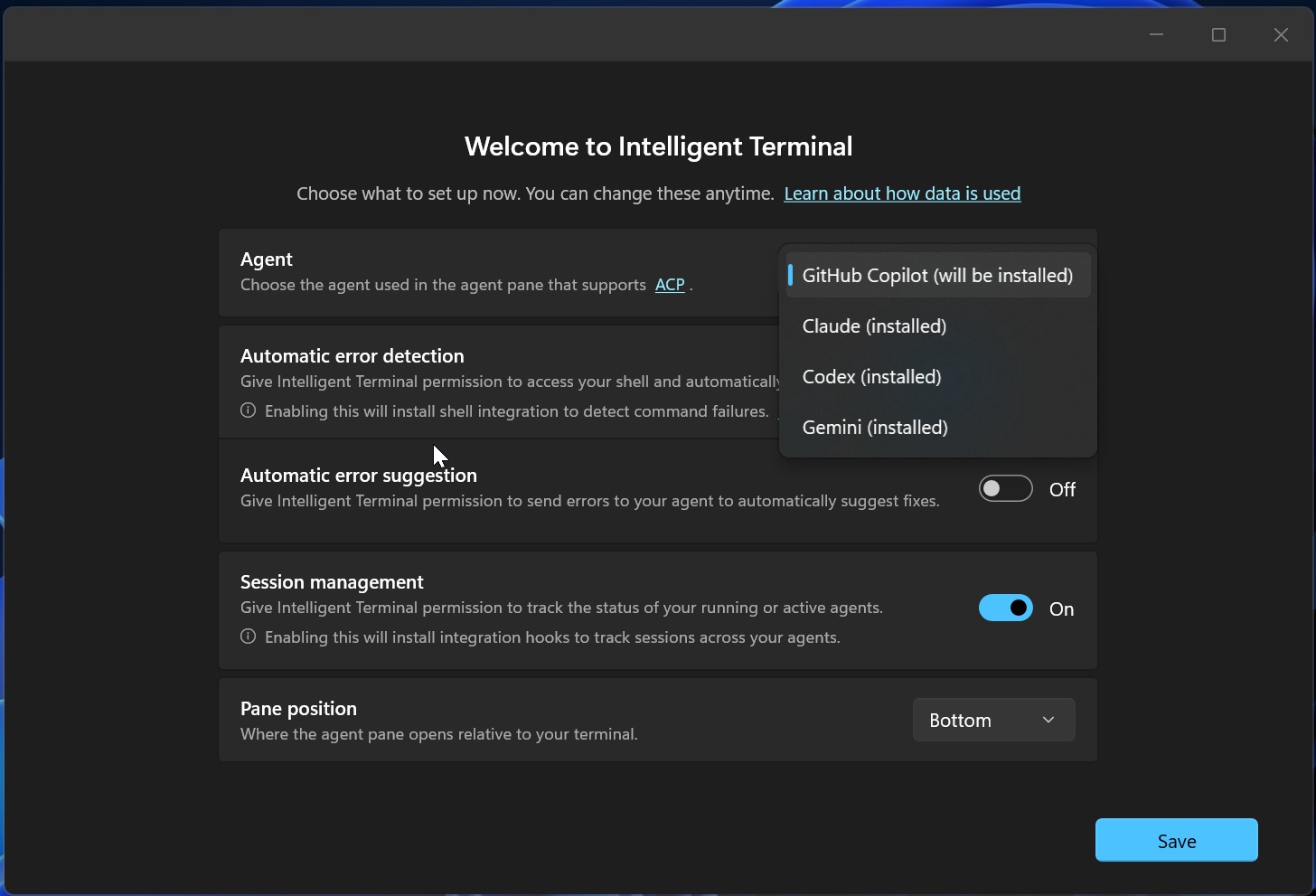 Aperçu pratique d'Intelligent Terminal le terminal Windows propulsé par l'intelligence artificielle 3 Configuration du Terminal Intelligent