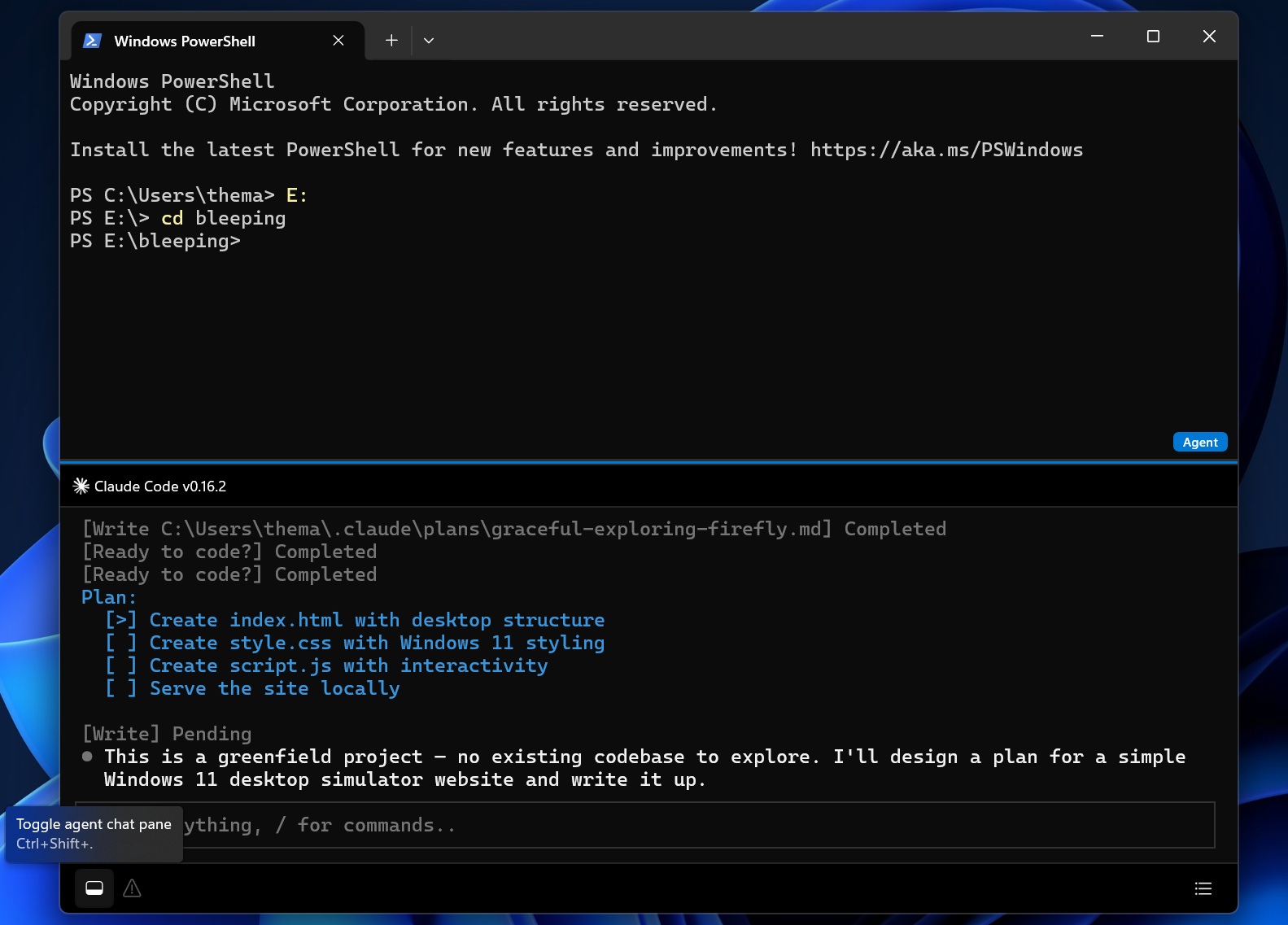 Aperçu pratique d'Intelligent Terminal le terminal Windows propulsé par l'intelligence artificielle 6 Commutation du panneau de l'assistant dans le Terminal Intelligent