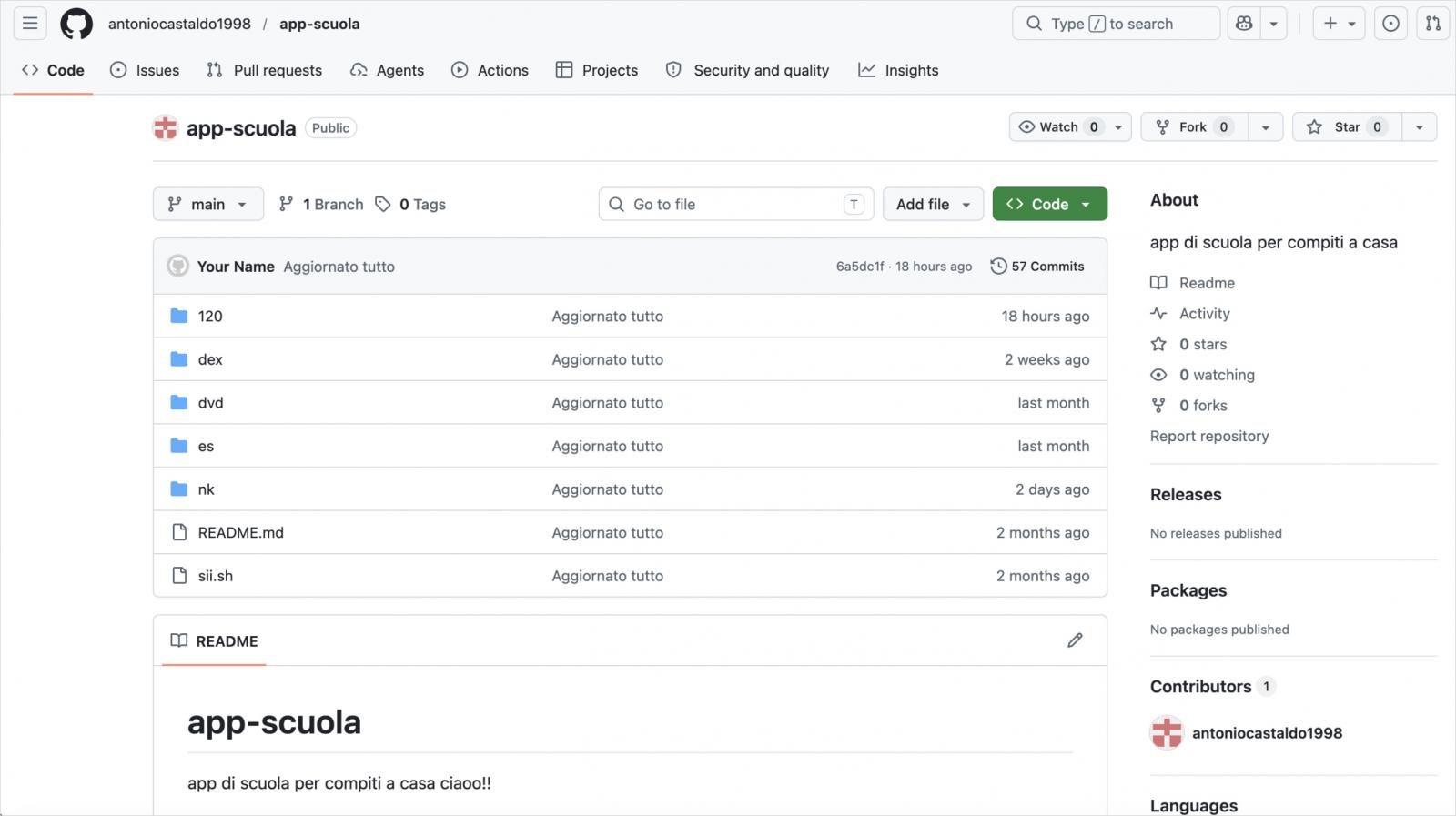 Le dépôt GitHub malveillant
