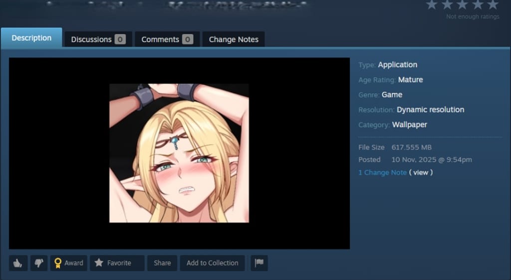 Atelier Steam détourné pour propager des logiciels malveillants via l'application Wallpaper Engine 2 Application de fond d'écran malveillante