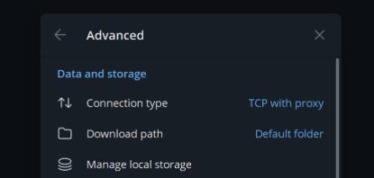 Configuration proxy Telegram étape 2