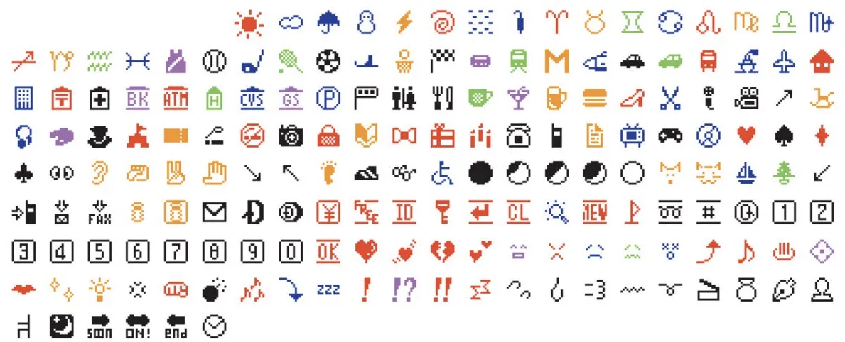 L'histoire des emojis des émoticônes des années 80 au langage universel de WhatsApp 4 Emojis de Shigetaka Kurita