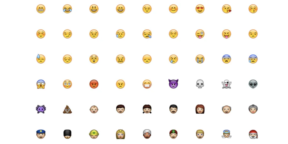 L'histoire des emojis des émoticônes des années 80 au langage universel de WhatsApp 6 Les emojis de iOS 2.2