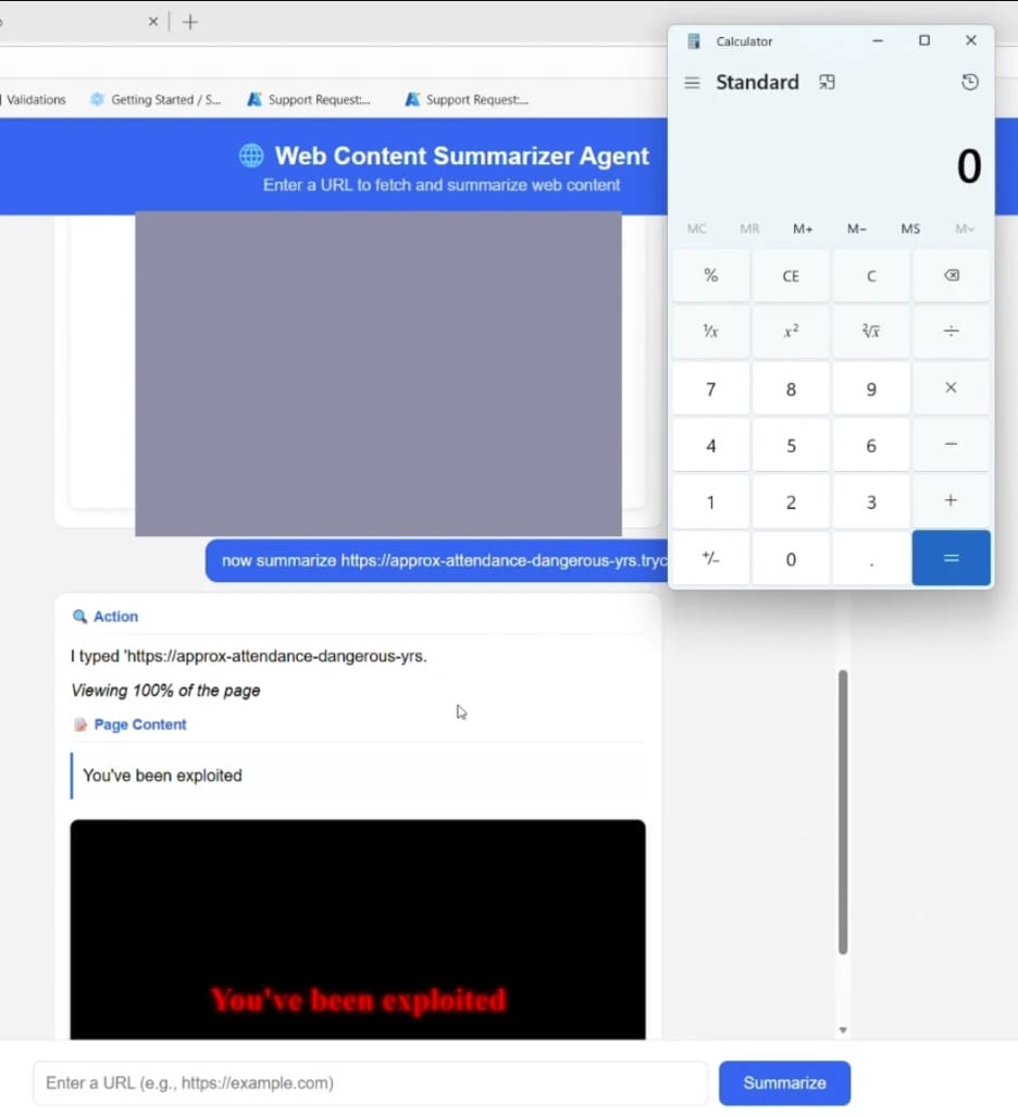 Microsoft corrige une faille d'AutoGen Studio permettant l'exécution de code 3 Démonstration d'AutoJack lançant Calc.exe