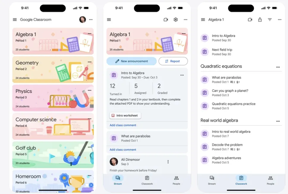 Le manuel ultime de Google Classroom l'assistance indispensable pour étudier sur votre téléphone 5 Captures d'écran de Google Classroom (1)