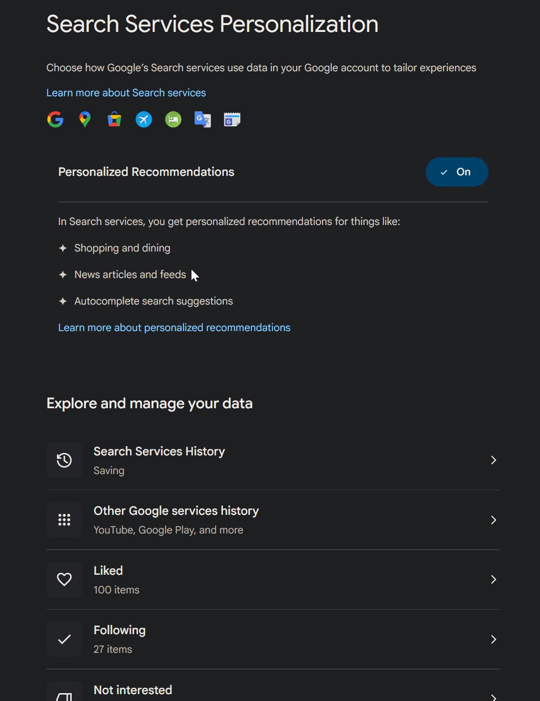 Google dévoile de nouveaux réglages pour la confidentialité de l'historique et la personnalisation 5 Recherche Google