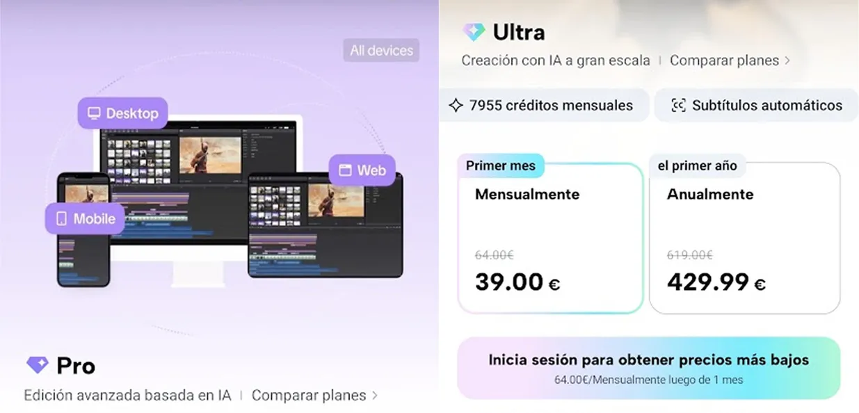 Options premium CapCut