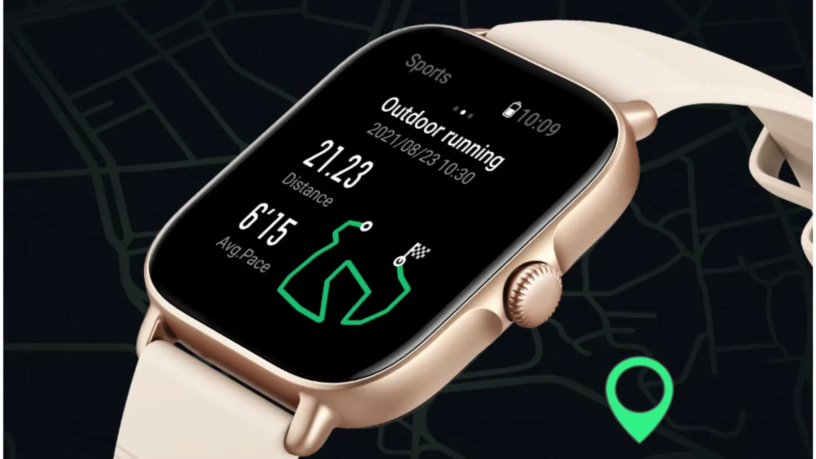 Application de cartographie sur la montre Amazfit GTS 4 Mini New