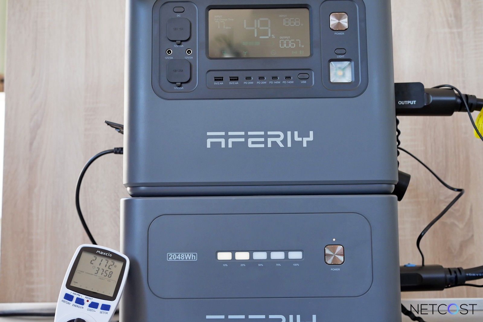 TEST AFERIY P280 + Extension : Batterie de 4096Wh à 1439€, le meilleur rapport qualité-prix ? 44 Aferiy P280 Test Review Batterie Netcost (50)
