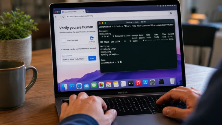 Méfiez-vous de l'attaque ClickFix : une fausse vérification CAPTCHA infecte les Mac 2 Mefiez vous de lattaque ClickFix une fausse verification CAPTCHA infecte