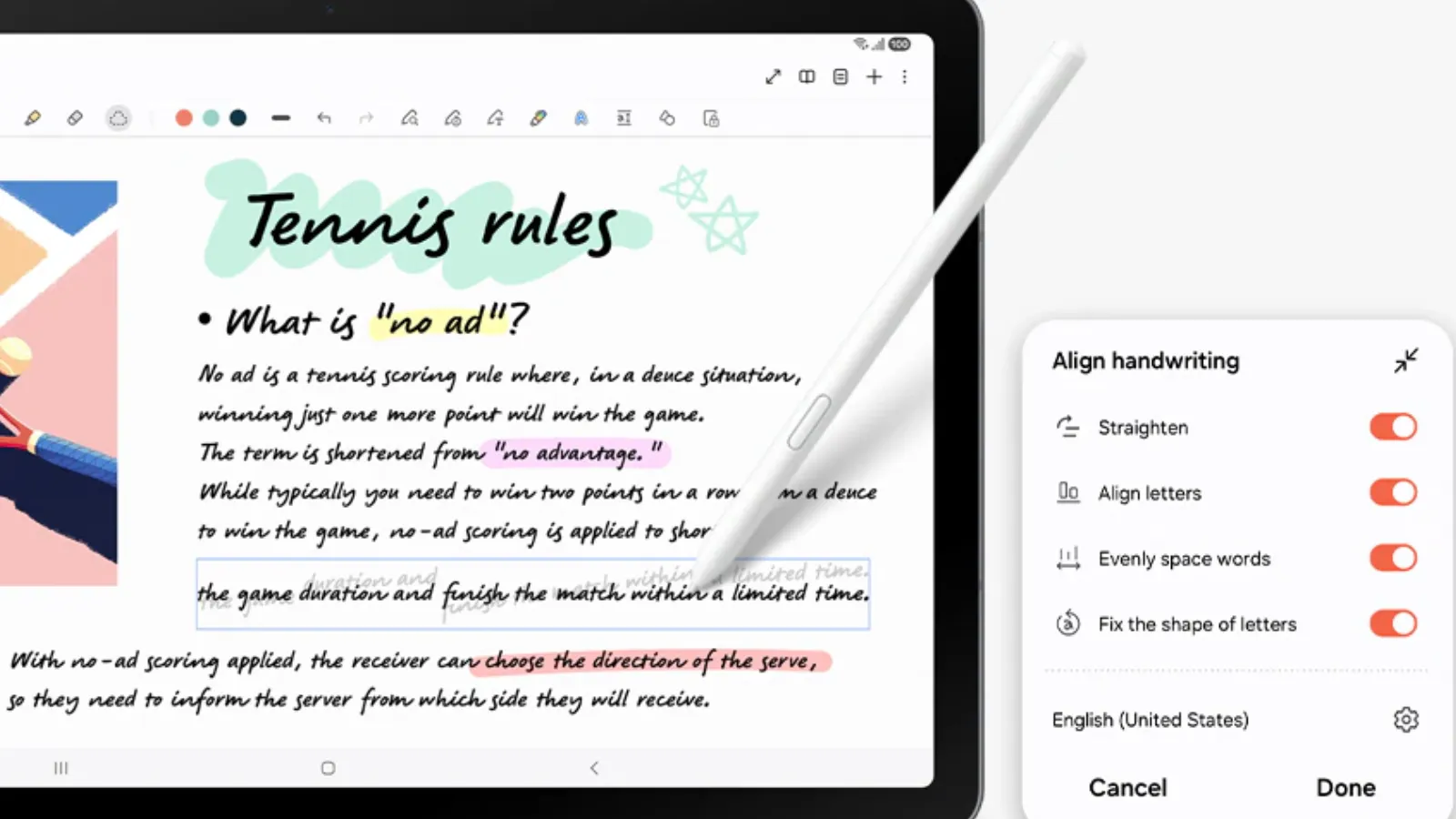 Meilleures tablettes pour l'université optimisez vos études pour réussir tous vos examens 3 Prise de notes avec la Samsung Galaxy Tab S10 Lite