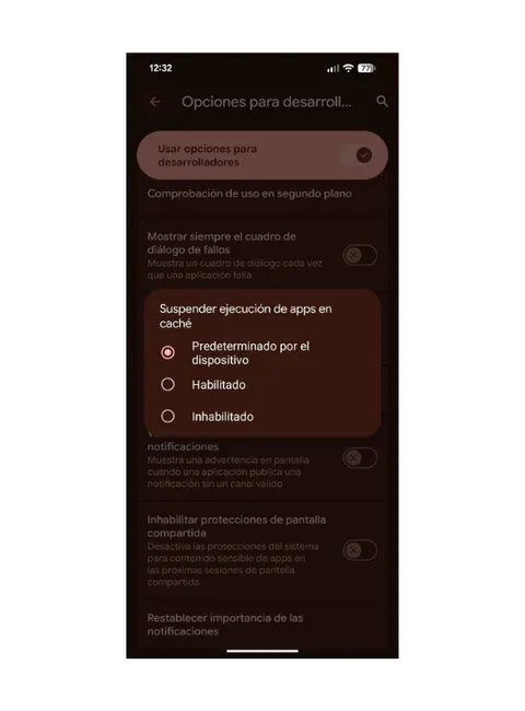 Suspendre le cache des applications sur Google Pixel