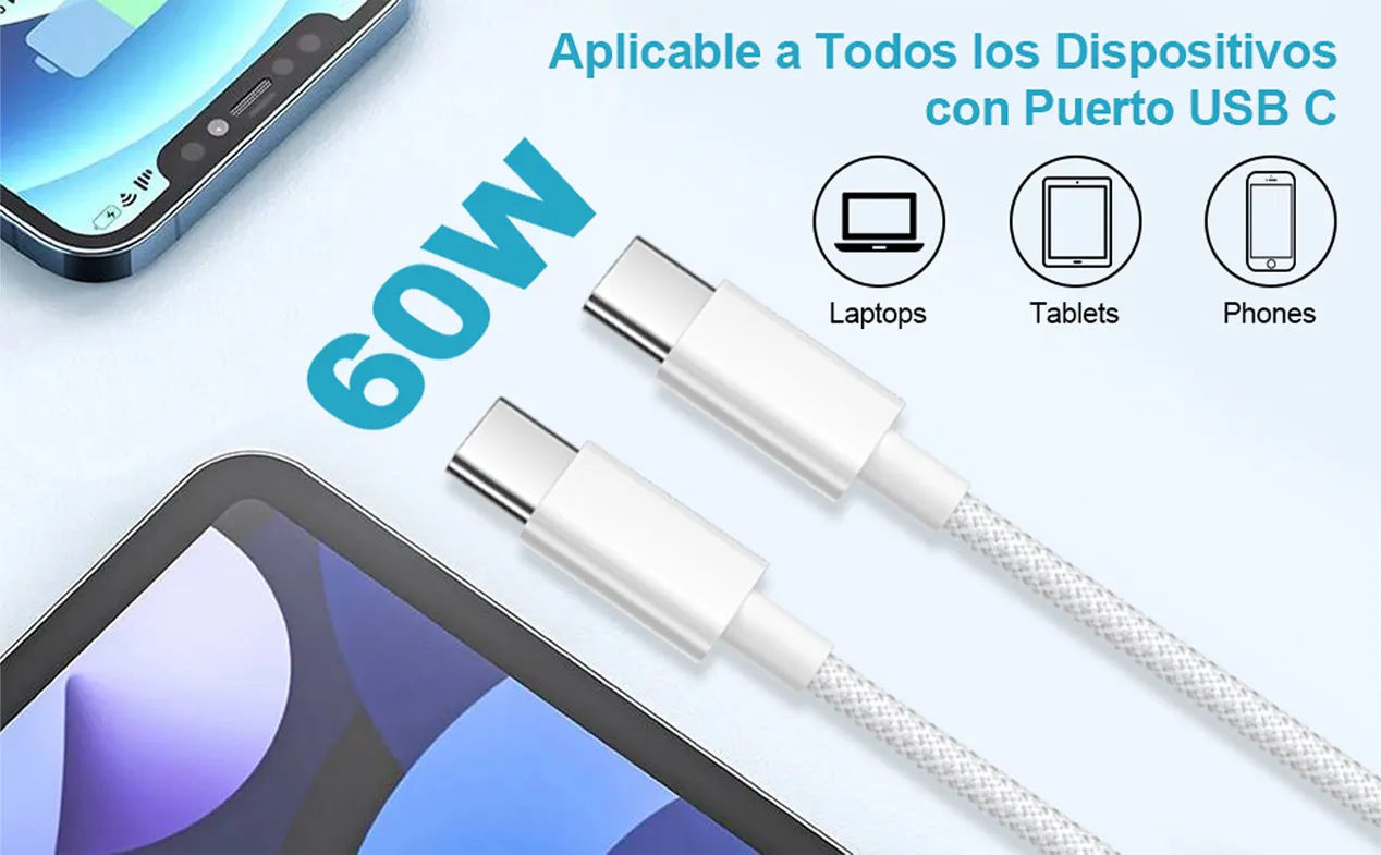 Câble USB-C de 60 watts