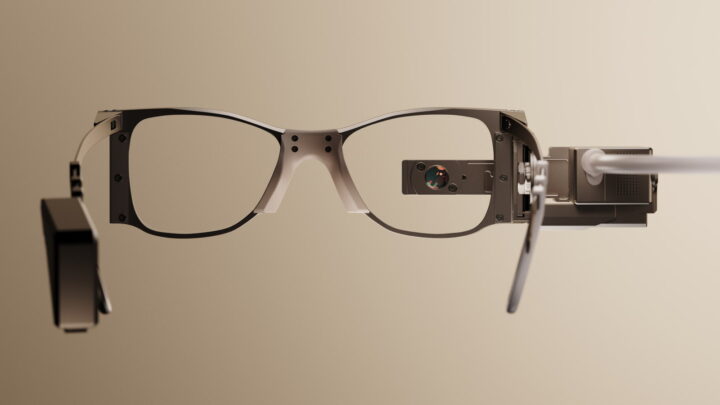 L'Europe approuve un implant qui peut redonner la vue à des milliers de patients 3 Lunettes spécialement développées par Science Corporation pour le Prima, l'implant subrétinien ultrafin.