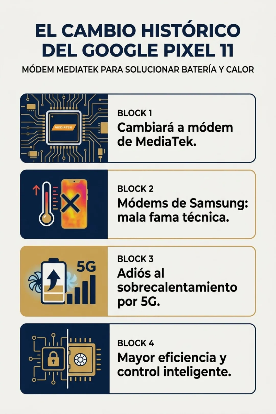 Attendre le nouveau Google Pixel 11 vaut déjà le coup pour ce seul changement 2 Infographie sur le passage au modem MediaTek pour les Google Pixel 11