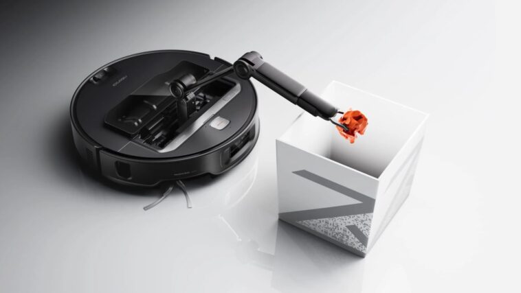 Débarrasser la table devient un jeu d’enfant avec Roborock Saros Z70 1 Der Gegenstände wegräumt: Roborock Saros Z70