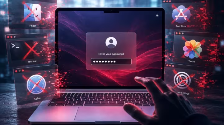 Nouveau malware sur macOS neutralise les applications jusqu'à l'obtention du mot de passe 2 Illustration ClickLock Stealer, le malware contre les utilisateurs Apple