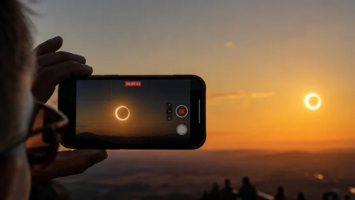 Prêt à photographier l'éclipse solaire ? Protégez l'objectif de votre smartphone 2 Illustration de l'éclipse solaire