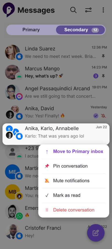 Sunbird, l'appli Android qui promet l'accès à iMessage est de retour 5 Sunbird iMessage Android messages