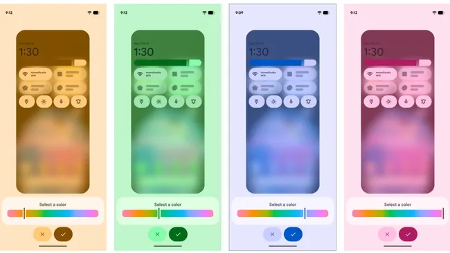 Personnalisation des couleurs de l'interface dans Android 17 QPR2 Beta 3