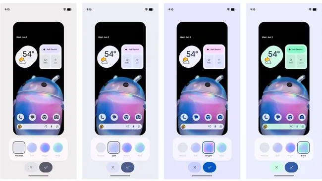 Personnalisation des couleurs des icônes dans Android 17 QPR2 Beta 3